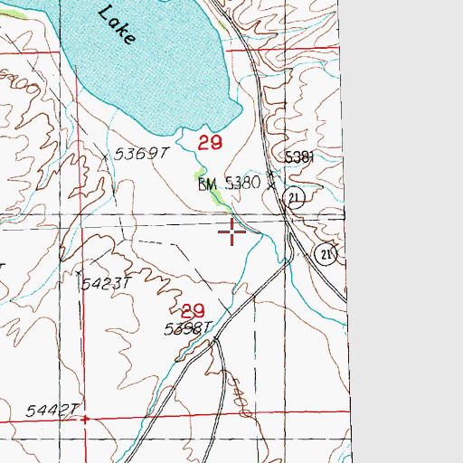 Topographic Map of Lexington Creek, NV