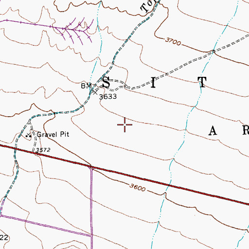 Topographic Map of Nevada Test Site Area 400, NV