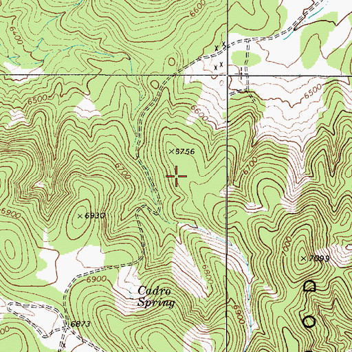 Topographic Map of Ravenswood, NV