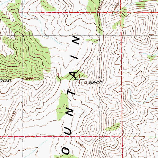 Topographic Map of Spruce Mountain Ridge, NV