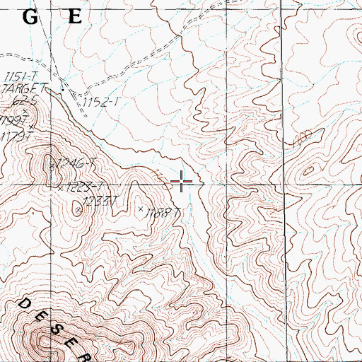 Topographic Map of Tikaboo Valley, NV