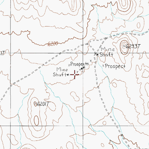 Topographic Map of Gold Bug Mine, NV