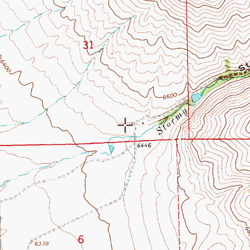 Topographic Map of Urresti Ranch, NV