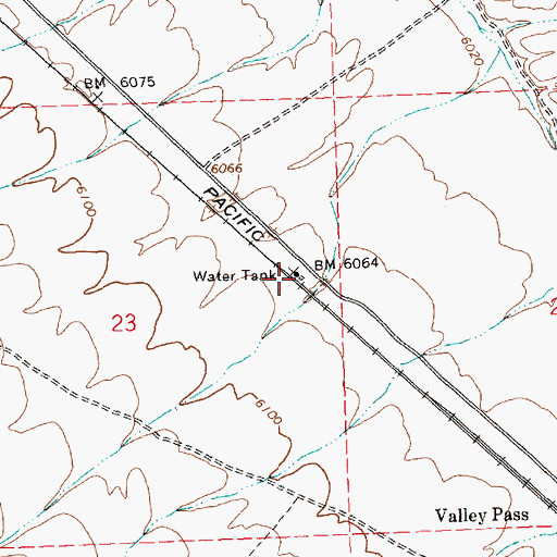 Topographic Map of Icarus, NV