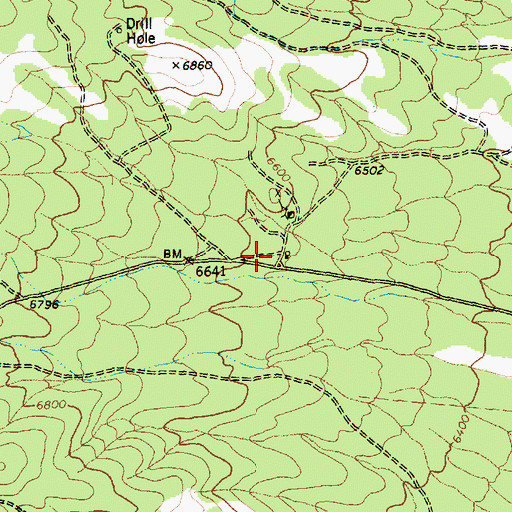 Topographic Map of Patterson (historical), NV