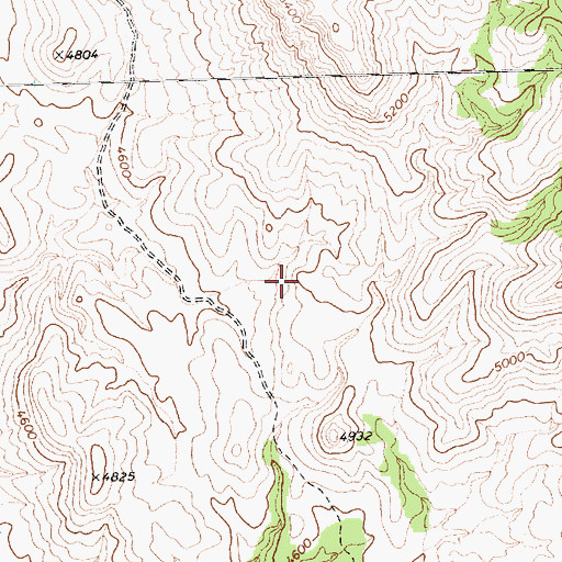 Topographic Map of Viola Mining District, NV