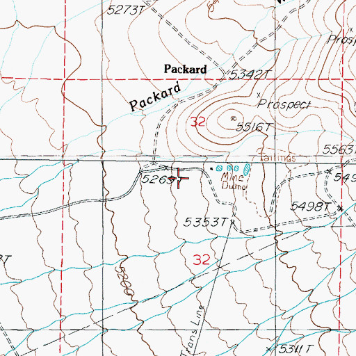 Topographic Map of Foltz (historical), NV