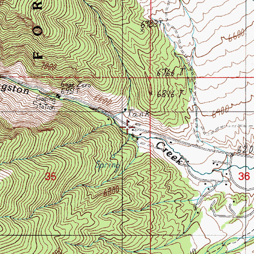 Topographic Map of Victorine Mill, NV