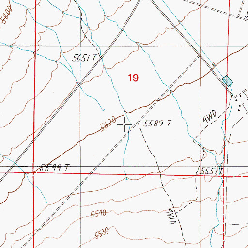 Topographic Map of Miniums Station (historical), NV