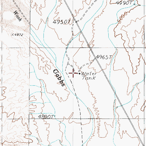 Topographic Map of Whitaker Well, NV