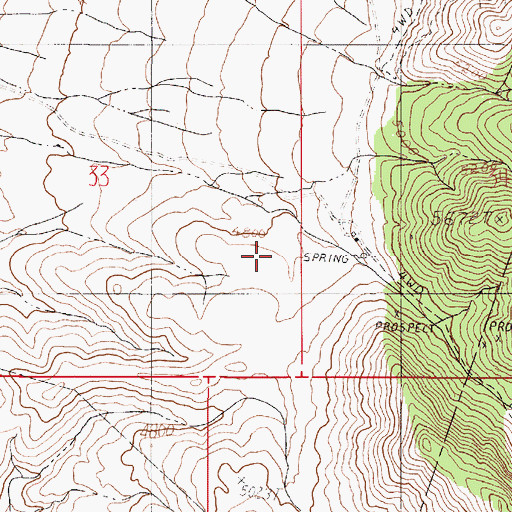 Topographic Map of Jersey Mining District, NV