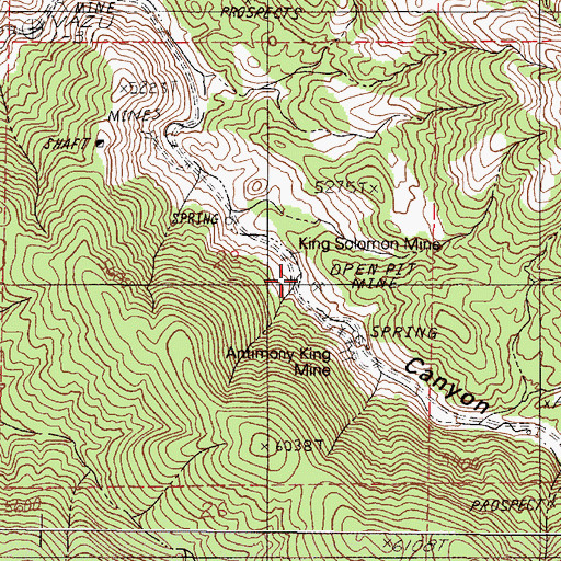 Topographic Map of Bernice (historical), NV