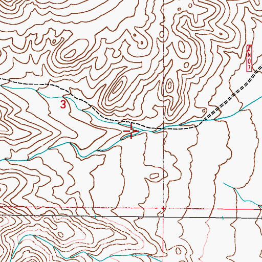 Topographic Map of Trail Creek, NV