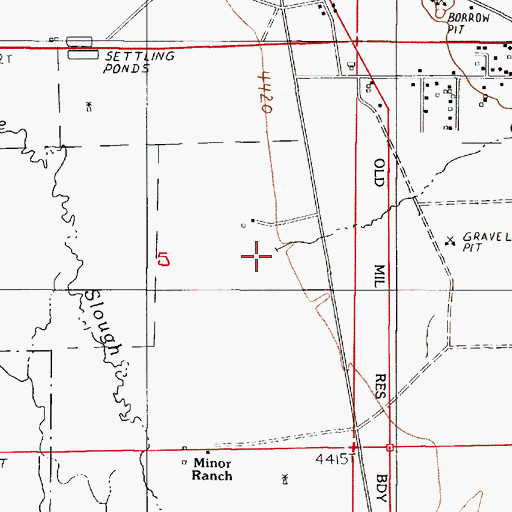 Topographic Map of Corral Creek, NV