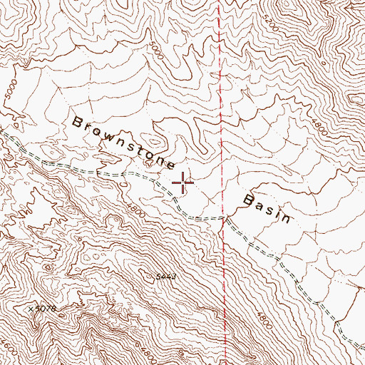 Topographic Map of Brownstone Basin, NV