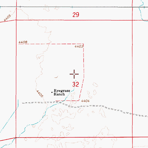 Topographic Map of Ragan Creek, NV