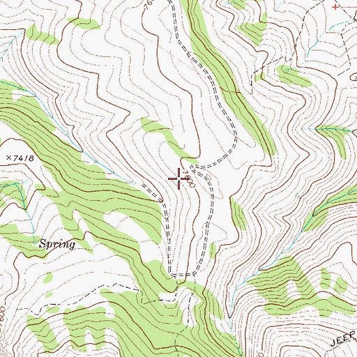 Topographic Map of Snowstorm Mountains, NV