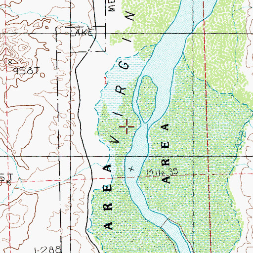 Topographic Map of Virgin Valley, NV