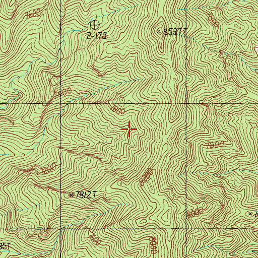 Topographic Map of Worthington Mountains, NV
