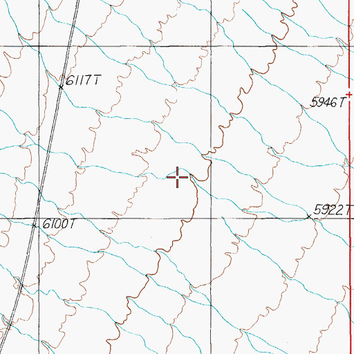 Topographic Map of Nevada Wild Horse Management Area, NV
