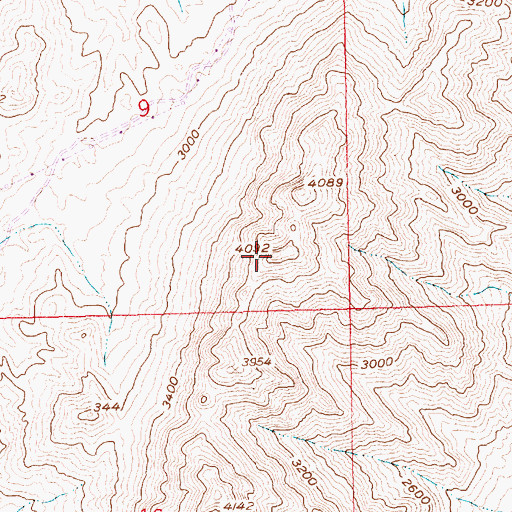 Topographic Map of Black Hill, NV