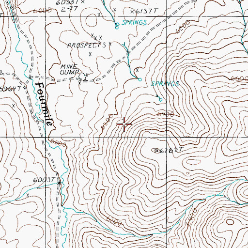 Topographic Map of Good Hope Mining District, NV