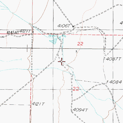 Topographic Map of Strief Ranch, NV