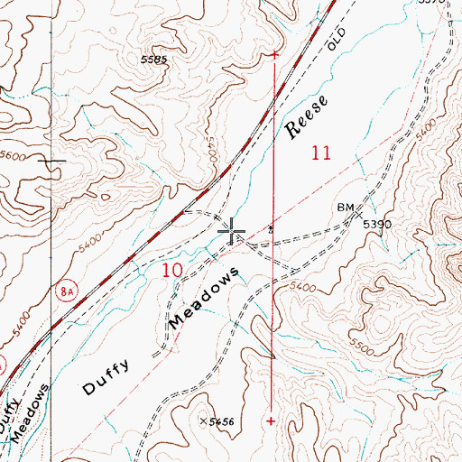 Topographic Map of Clarks (historical), NV