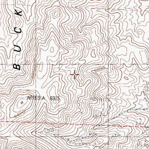 Topographic Map of Buckskin Mining District, NV