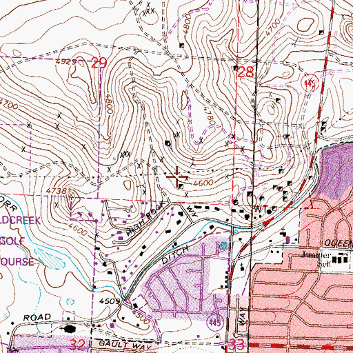Topographic Map of Wedekind Mine, NV