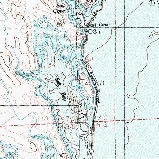 Topographic Map of Big Cliff Mine, NV