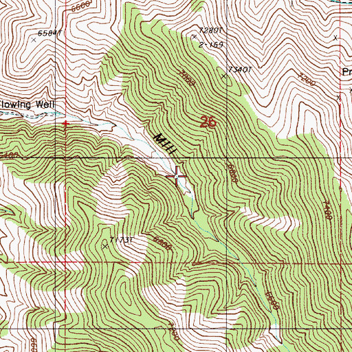 Topographic Map of Buffalo Valley Mining District, NV