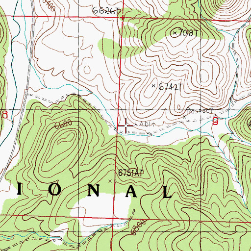 Topographic Map of Big Crystal Mine, NV