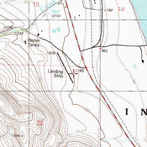Topographic Map of Sutcliffe School (historical), NV