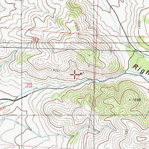 Topographic Map of Donatelli Mine, NV