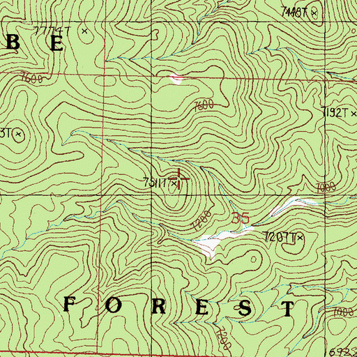 Topographic Map of Wilson Mining District, NV
