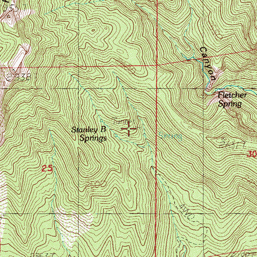 Topographic Map of Griffith Mine, NV
