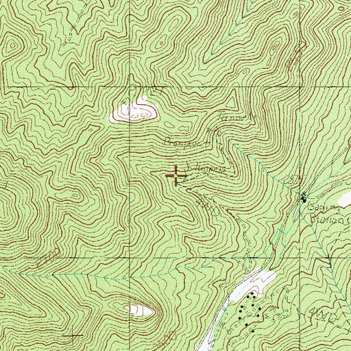 Topographic Map of Ada and Edith Mine, NV