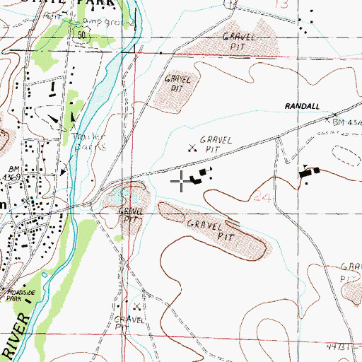 Topographic Map of Dayton Elementary School, NV