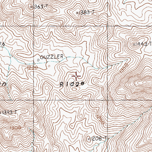 Topographic Map of Lookout Mine, NV