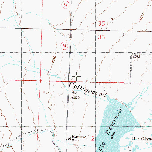 Topographic Map of Barker (historical), NV