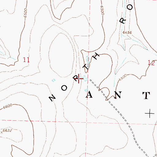 Topographic Map of North Lake, NV