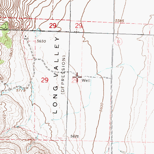 Topographic Map of Vya School (historical), NV
