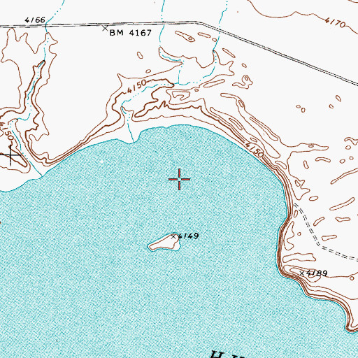 Topographic Map of Majuba Bay, NV