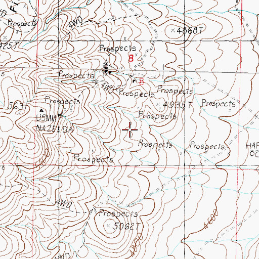 Topographic Map of Truckee Mining District, NV