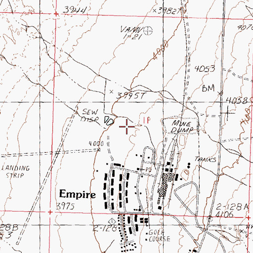 Topographic Map of U S Gypsum Company Plant, NV