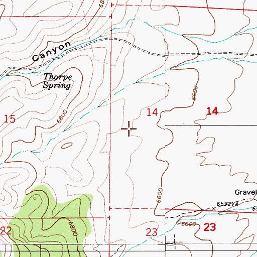 Topographic Map of Switzerland Mine, NV