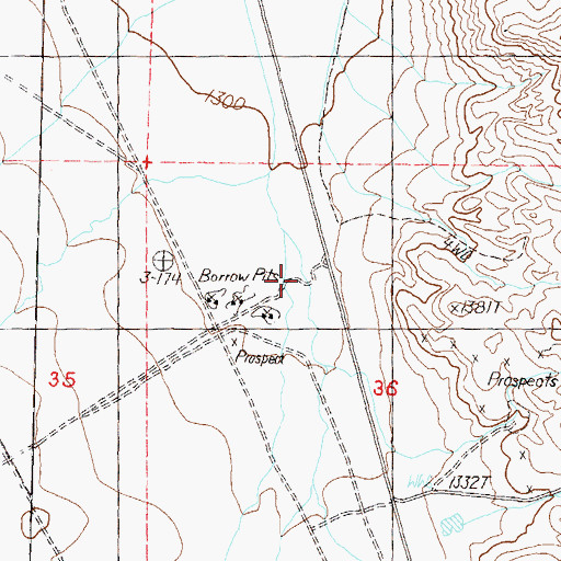 Topographic Map of Tiger Field, NV