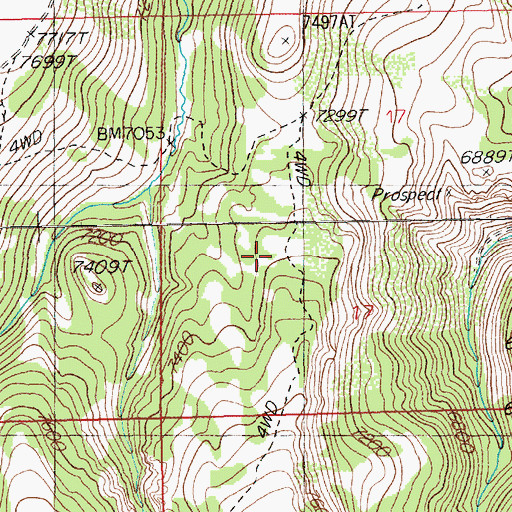 Topographic Map of Long Hike Mine, NV