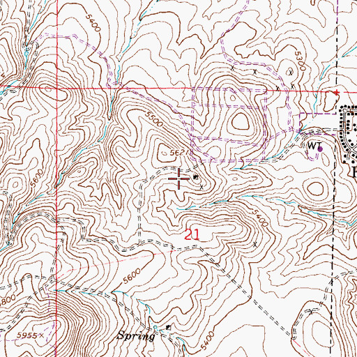 Topographic Map of Emma Mine, NV